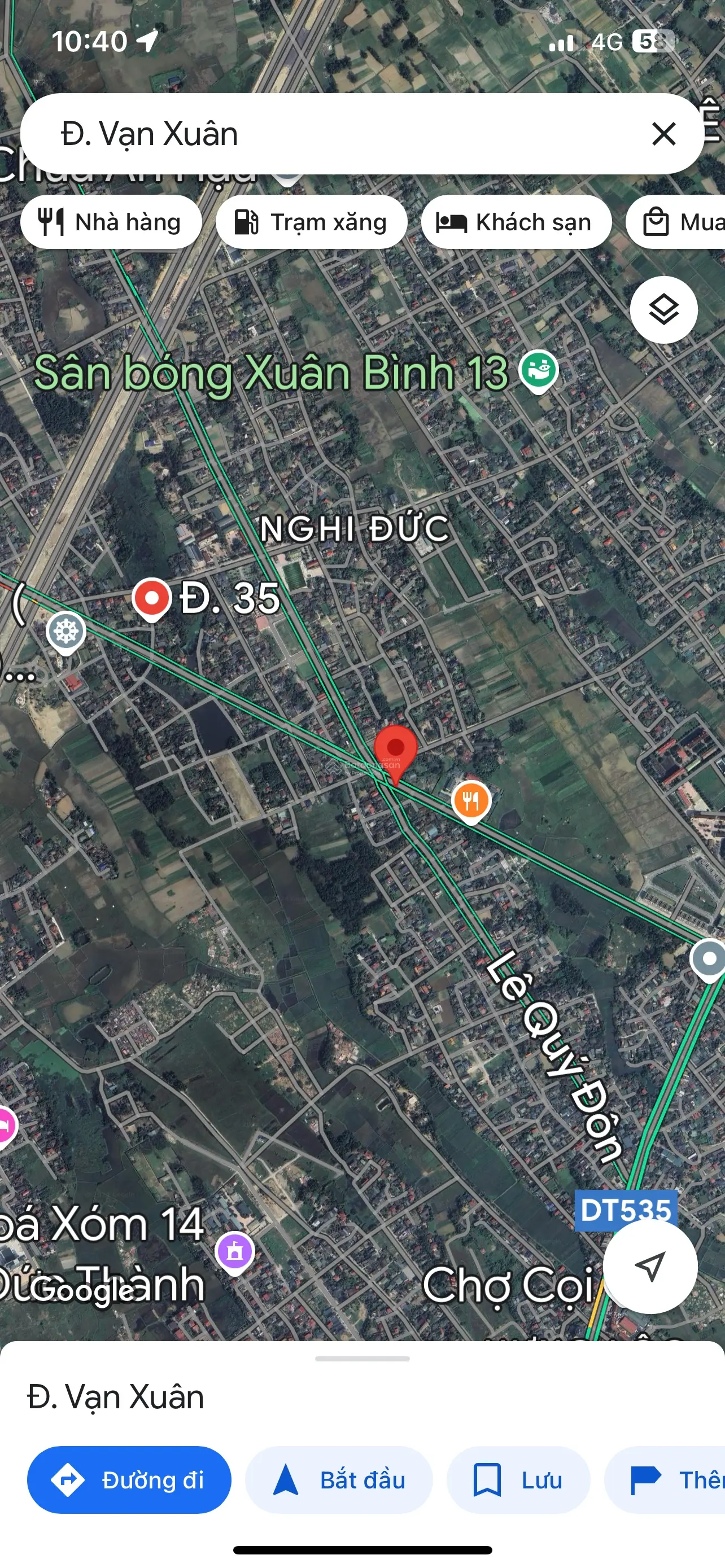 Ra hàng mặt đường 35m Nghi Đức