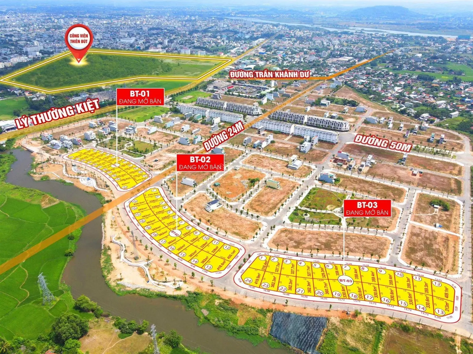Đất nền biệt thự ven sông đẳng cấp trung tâm TP Quảng Ngãi chỉ 14 triệu/m2