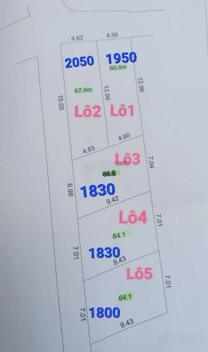 Bán cụm 5 lô đất kiệt ô tô 268 Tô Hiệu có bán lẻ từng lô