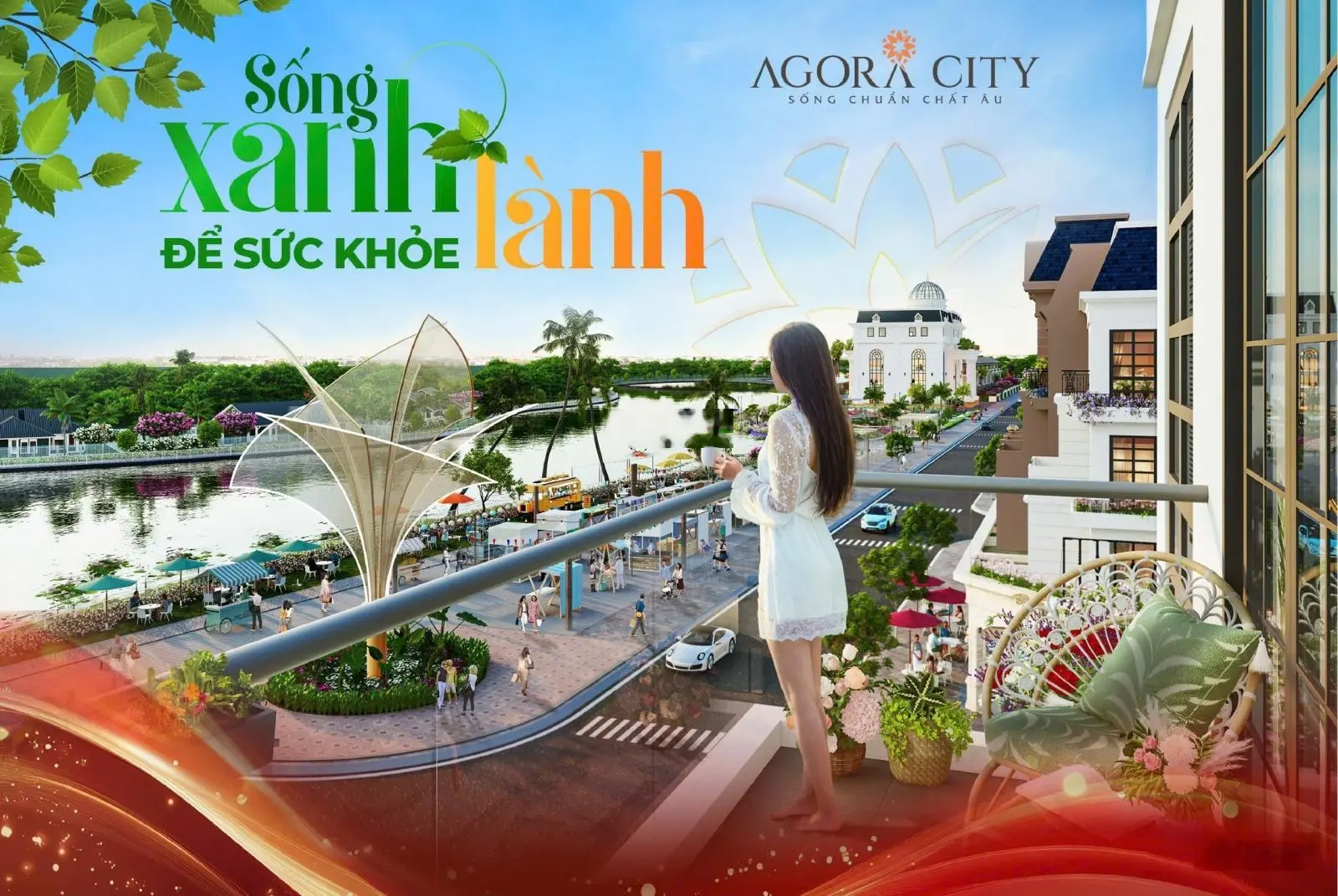 Chỉ từ 17tr/m2, thanh toán 3%/t sở hữu ngay đất nền shophouse tại Agora City nơi sống chuẩn chất Âu