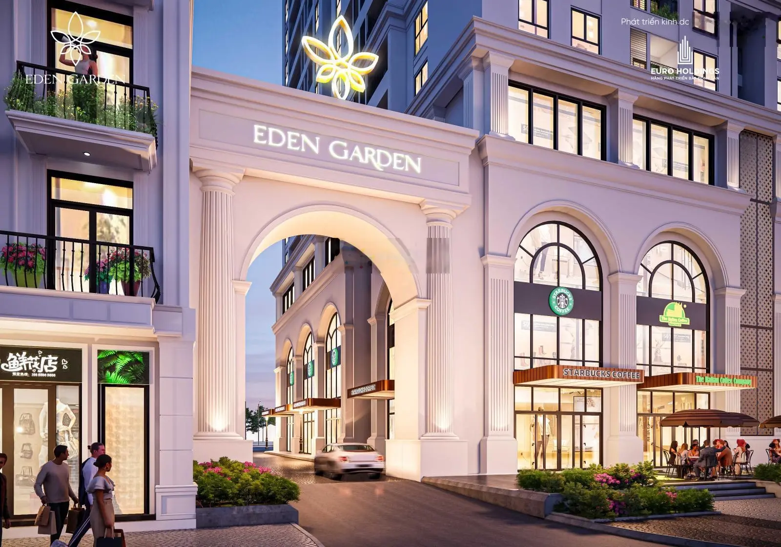 Tôi bán lô shophouse khối đế thương mại dự án Eden garden Lê Lợi TP Thái Bình