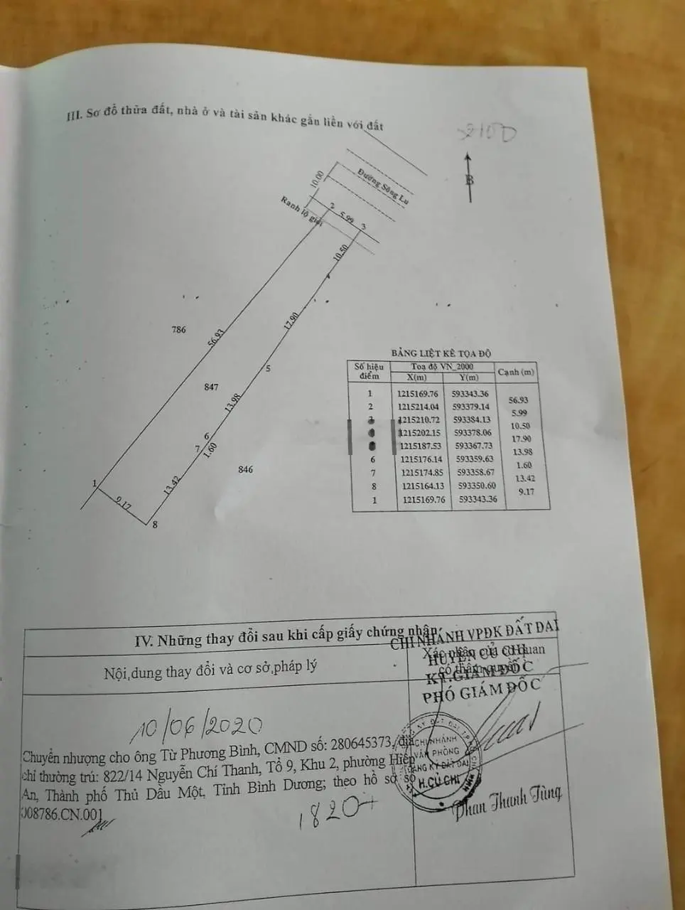 Cần bán căn nhà mặt tiền đường Sông Lu Xã Hòa Phú Huyện Củ Chi diện tích 656m2. Tổng 442m2 thổ 219m