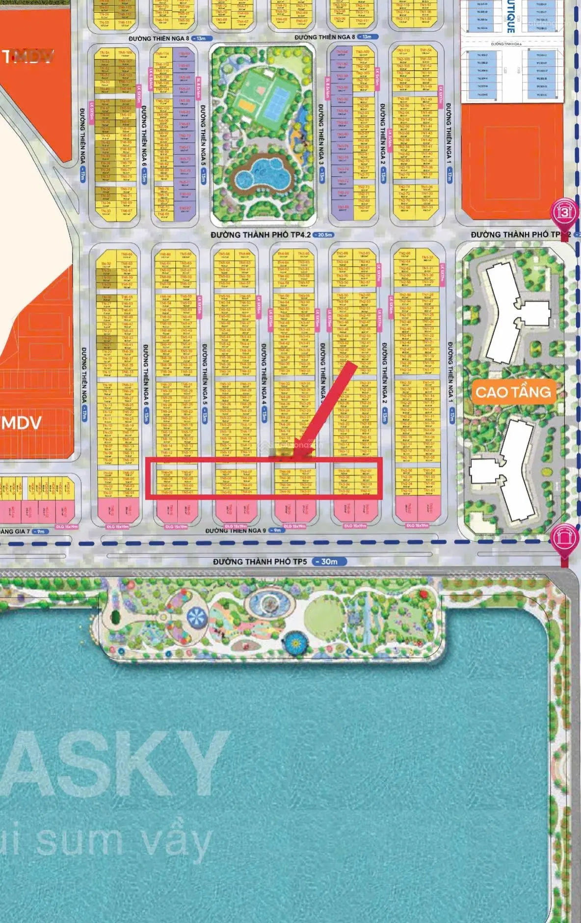 Nhà Phố Tinh Hoa 75m2, cách 30m ra hồ 32ha, nhà view hồ, view công, cạnh đơn lập 100 tỷ đẳng cấp