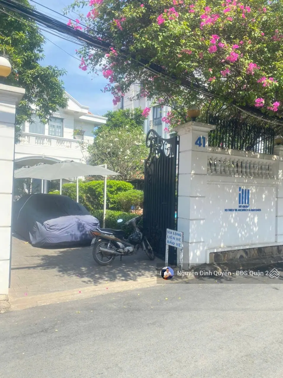 Hot - biệt thự mặt tiền đường ngô quang huy - thảo điền. dt: 450m2 - trệt 1 lầu - 99 tỷ