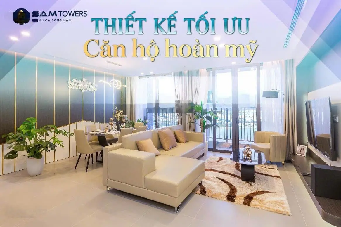 Quỹ căn SAM Towers Đà Nẵng giá gốc CĐT, hỗ trợ vay 65%, nhận nhà cho thuê ngay