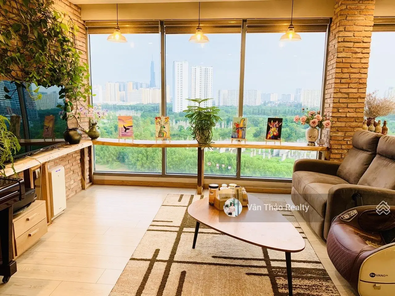(Full 2 mặt kính - diện tích lớn 137m2) căn hộ 3PN view sông - thành phố siêu đẹp Đảo Kim Cương Q2