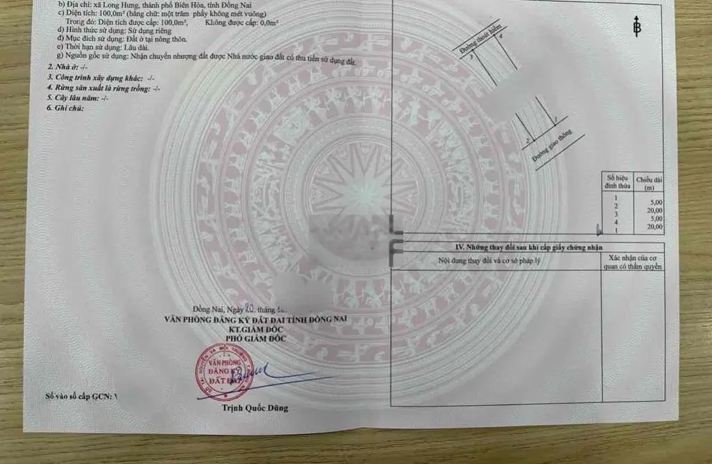 Cắt lỗ 300tr, đất Long Hưng Chính chủ gởi bán giá 1tỷ 9