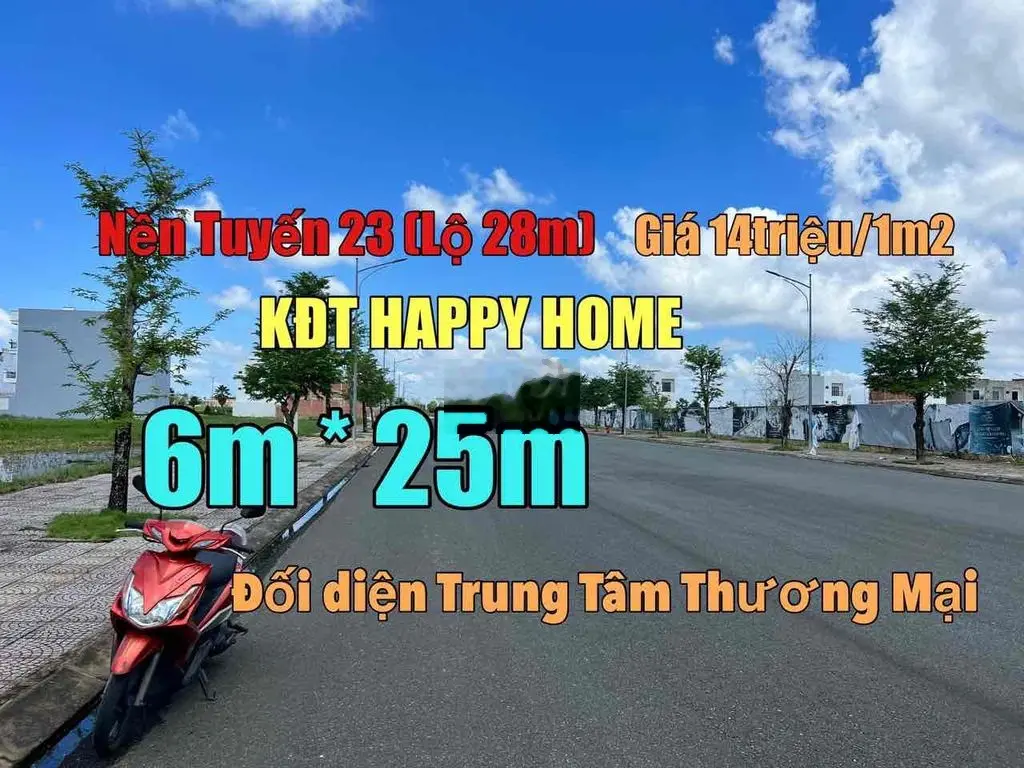 NỀN KĐT HAPPY HOME ĐỐI DIỆN TRUNG TÂM THƯƠNG MẠI