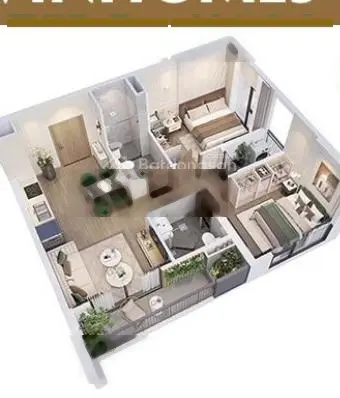 Bán căn hộ chung cư cao cấp Vinhomes Thanh Hoá, căn 73m2, 2PN + 2 PT + 2 BC