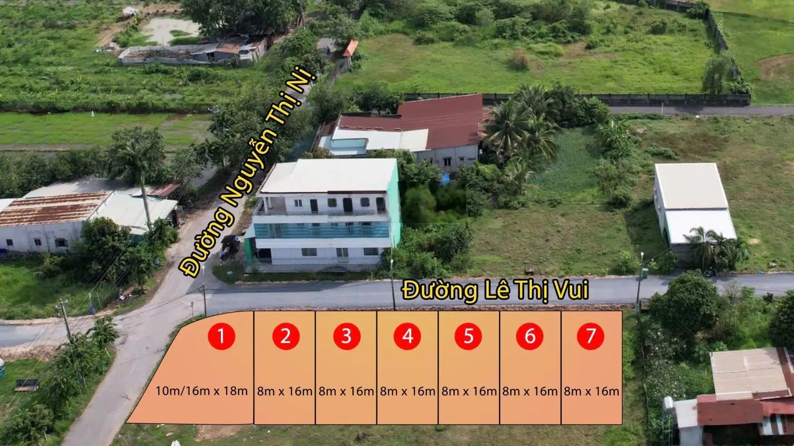 Bán đất đường Lê Thị Vui, 128 m2, mặt tiền 15m, pháp lý đầy đủ