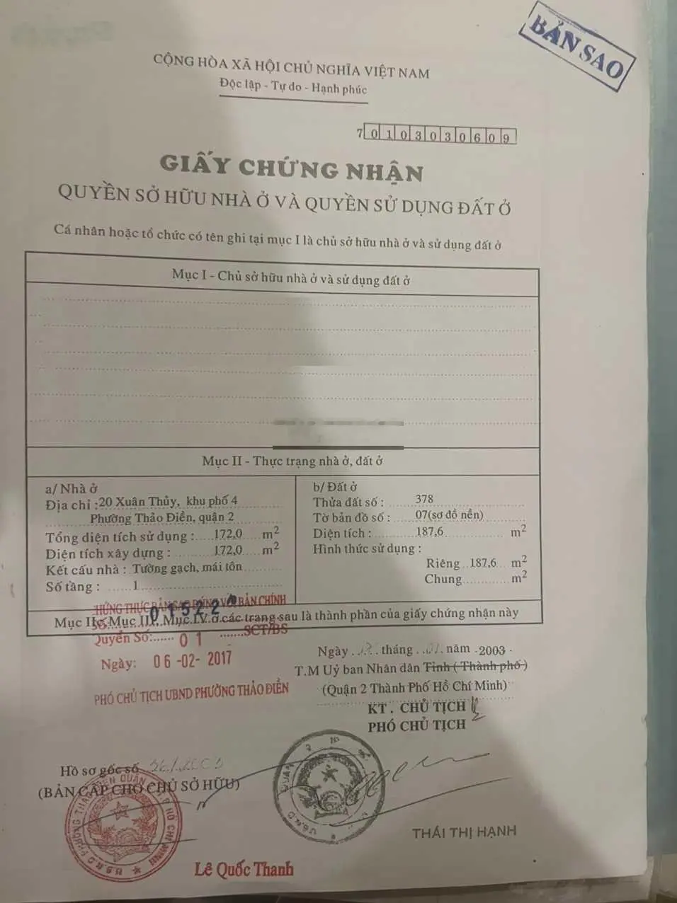 Bán nhà mặt tiền đường Xuân Thủy, Thảo Điền giá 45 tỷ