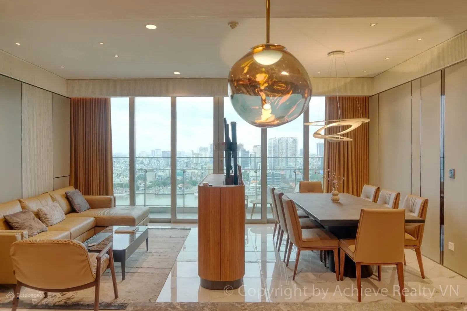 Bán nhanh căn hộ Empire City 3PN 32 tỷ all in, view trực diện sông, Q1 full nội thất cao cấp