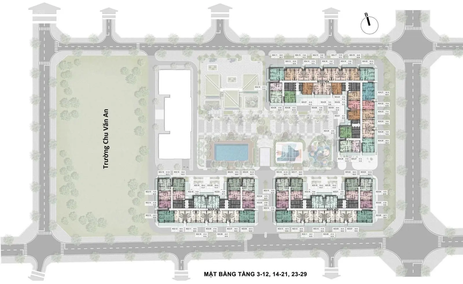 Căn 3PN Giá tốt nhất Melody Residences Linh Đàm