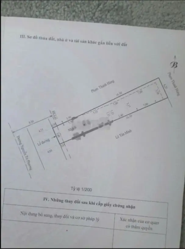 Cần bán nhà mặt tiền 87,9m2 ,356 Nguyễn Tri Phương, P.7 Mỹ Tho
