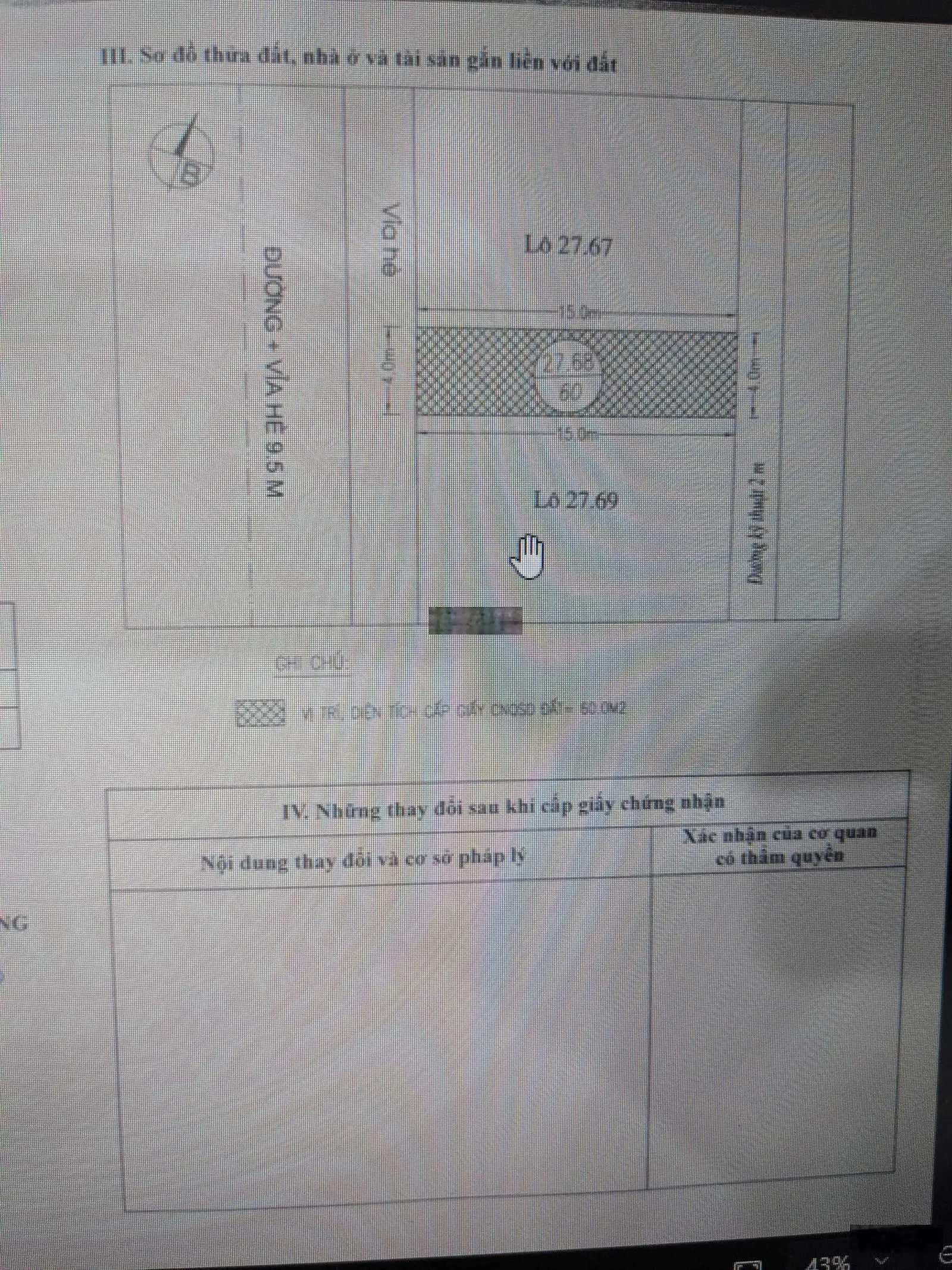 Cần bán lô 27.68 diện tích 60m2, KĐT Thiên Phú P.Tứ Minh TP.Hải Dương, giá 2,5 tỷ có thương lượng.