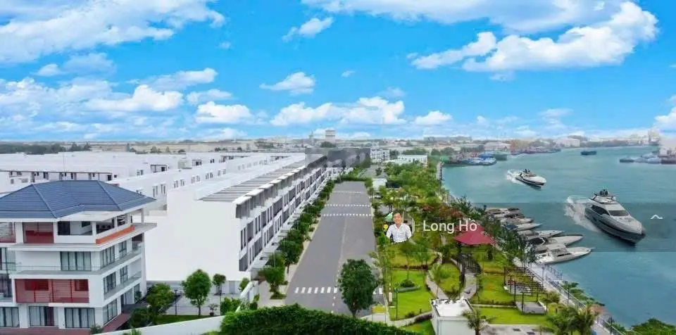 Bán gấp căn nhà phố trục chính, KĐT ven sông The Pearl Bến Lức, sổ hồng riêng 3,29 tỷ