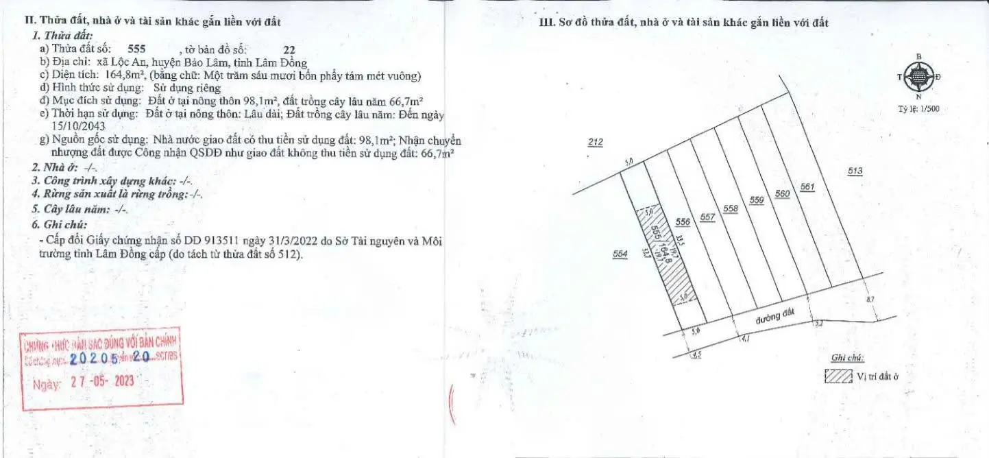 (Phát Mại) 4 lô đất liền kề - Lộc An - Bảo Lâm