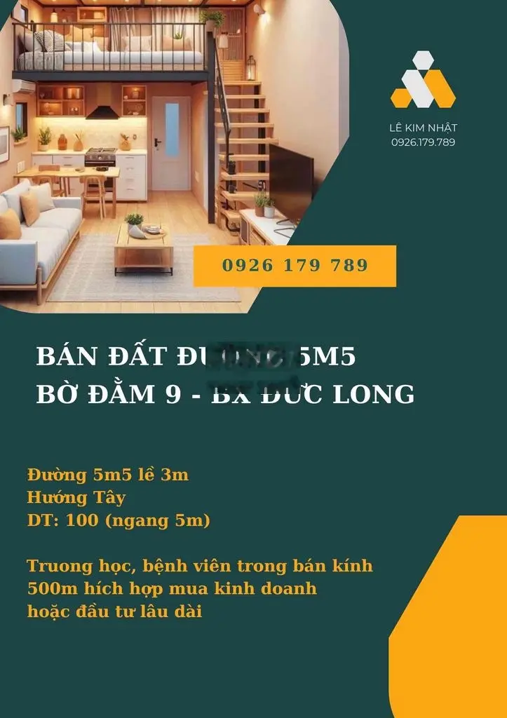 Bán đất Bờ Đằm 9, bx Đức Long, Đà Nẵng giá tốt