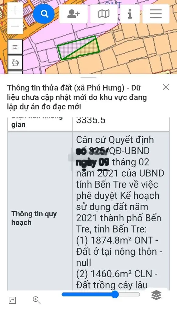 Vườn dừa Phú Hào Phú Hưng TP Bến Tre 3,4 công