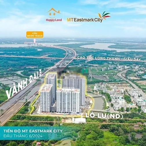 6.2024 mở bán 15 căn hộ MT EASTMARK CITY 1-3PN giá gốc TT 30% ký HĐMB