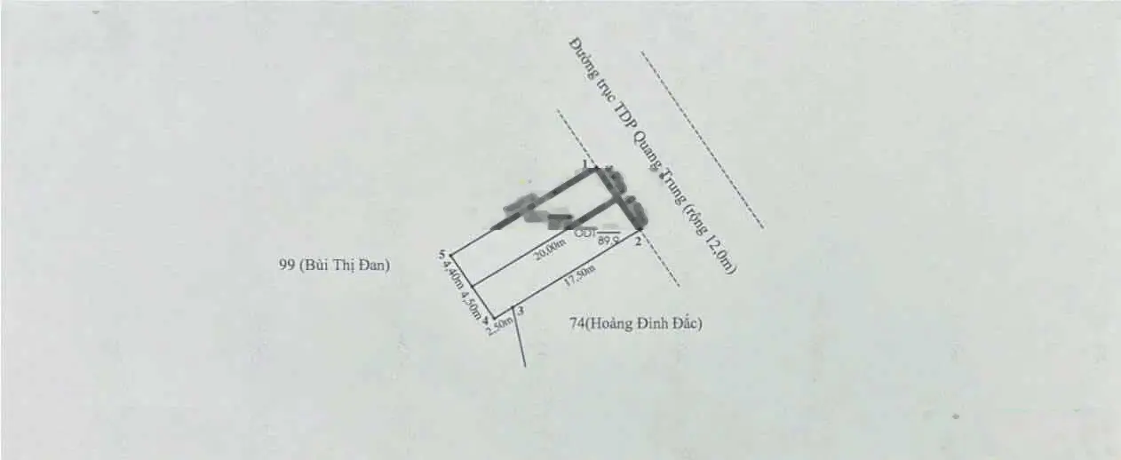 Bán lô đất mặt đường tổ dân phố Quang Trung, Minh Đức, Đồ Sơn, Hải Phòng. Diện tích 177,7m2, giá 4,27 tỷ