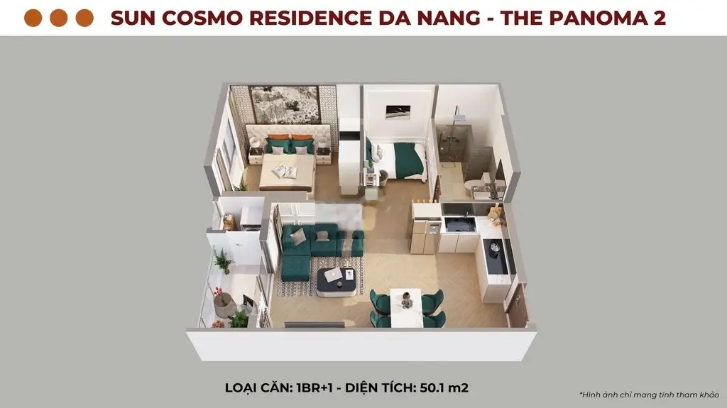 ĐỘC QUYỀN 3 CĂN 1PN+1 SUN COSMO CUỐI CÙNG CHỈ BẰNG NỮA GIÁ SUN PONTE