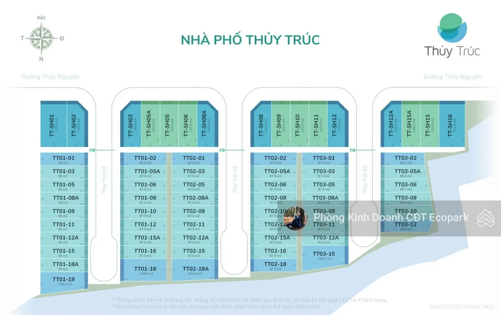 Liền Kề Thủy trúc Ecopark 90m2 - MT 5m - Giá 14 tỷ - LH 0918 114 *** Mr Dũng
