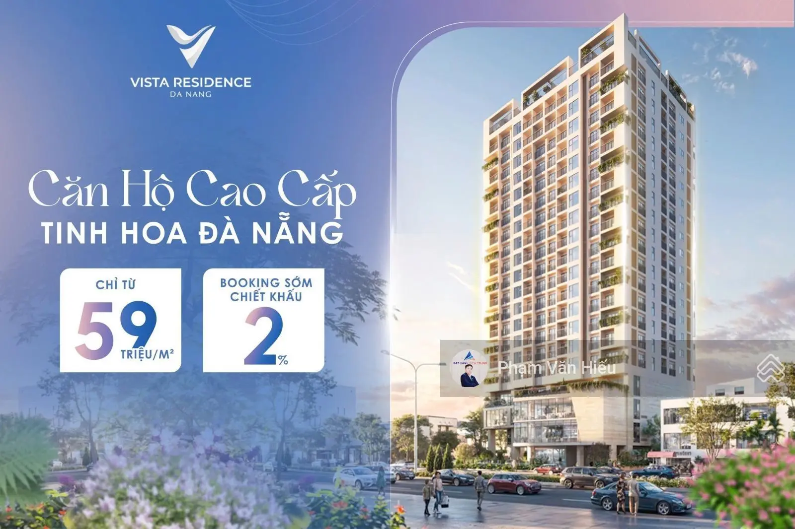 Căn hộ Vista Residence Đà Nẵng -Giá 3,95 Tỷ,Ven Sông Hàn -View Pháo Hoa -Biển Mỹ Khuê Đà Nẵng.