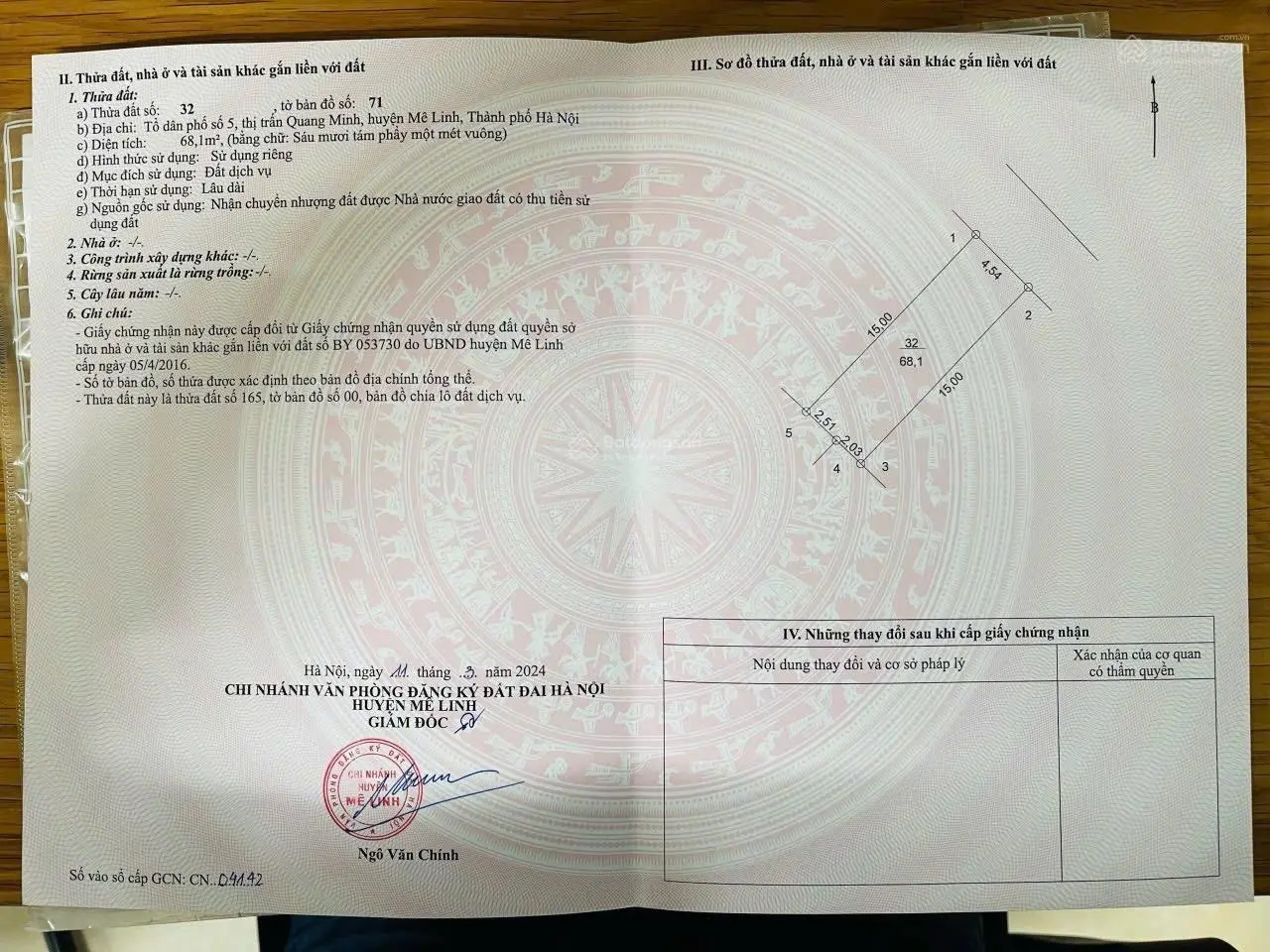 HUD Mê Linh - Vành Đai 4 - giá rẻ