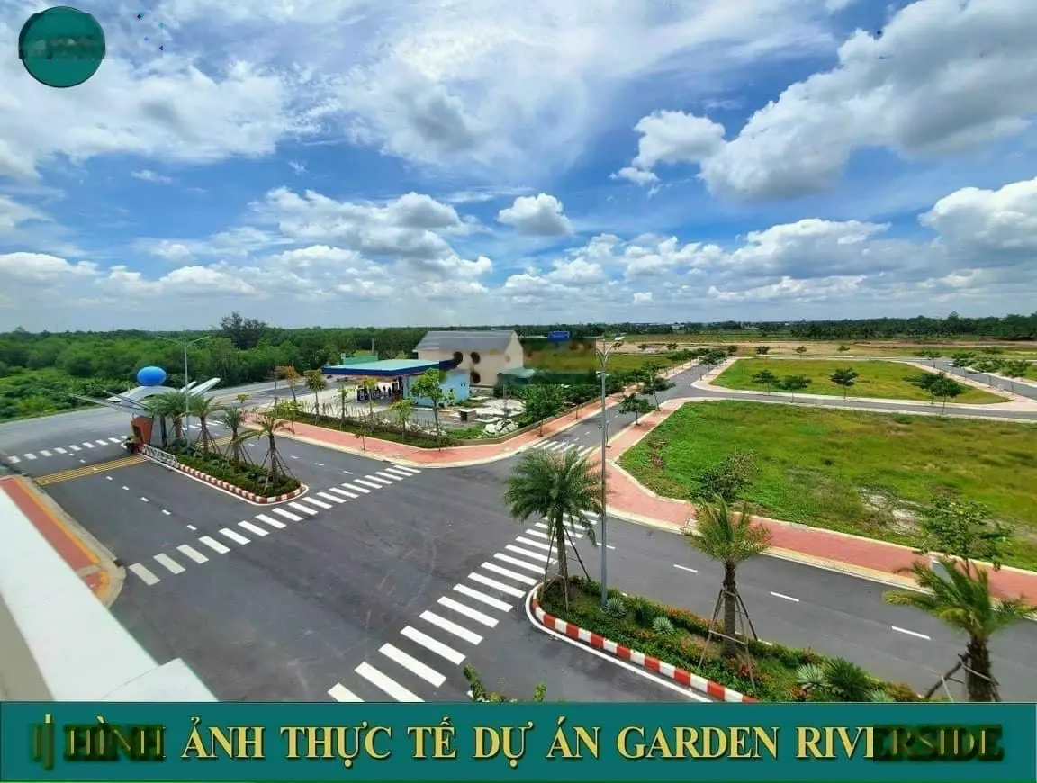 Bán đất KDC Garden Riverside ngay trung tâm thị trấn Thủ Thừa, đối diện trung tâm hành chính huyện