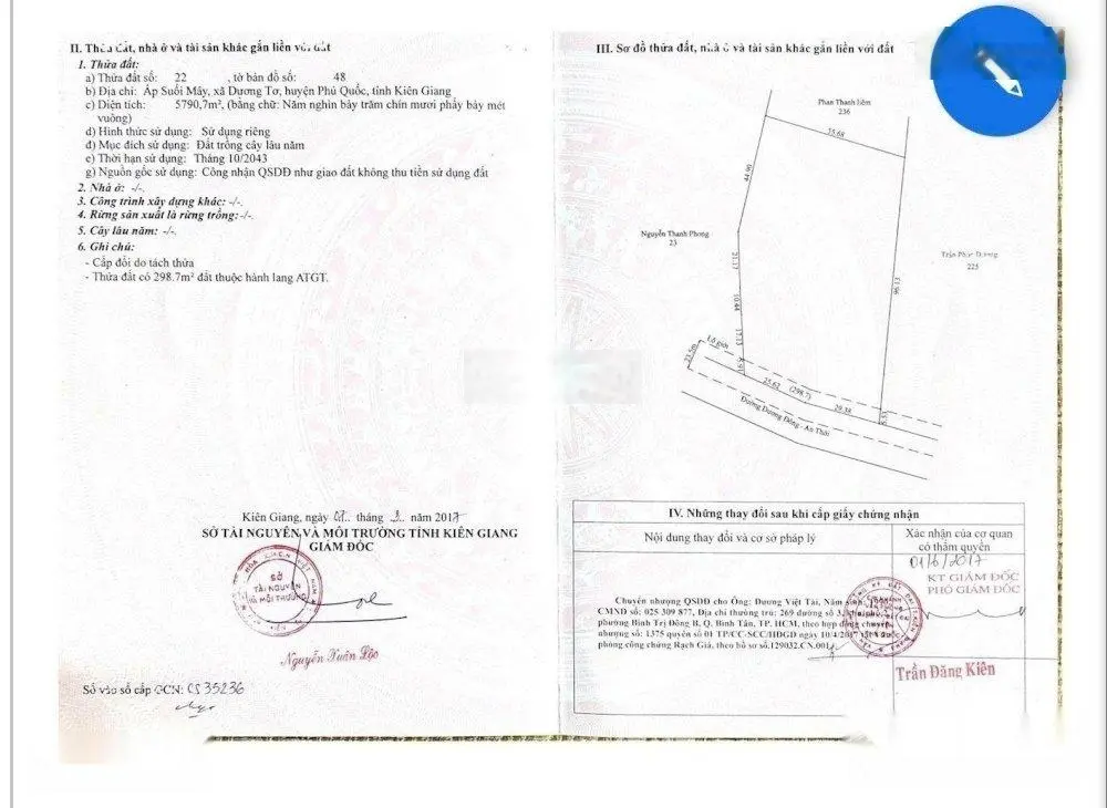 Nhà kẹt tiền cần bán 2.266m2 và 7190m2, sổ đỏ, gần sát khu du lịch Suối Tranh, mặt tiền ĐT 47