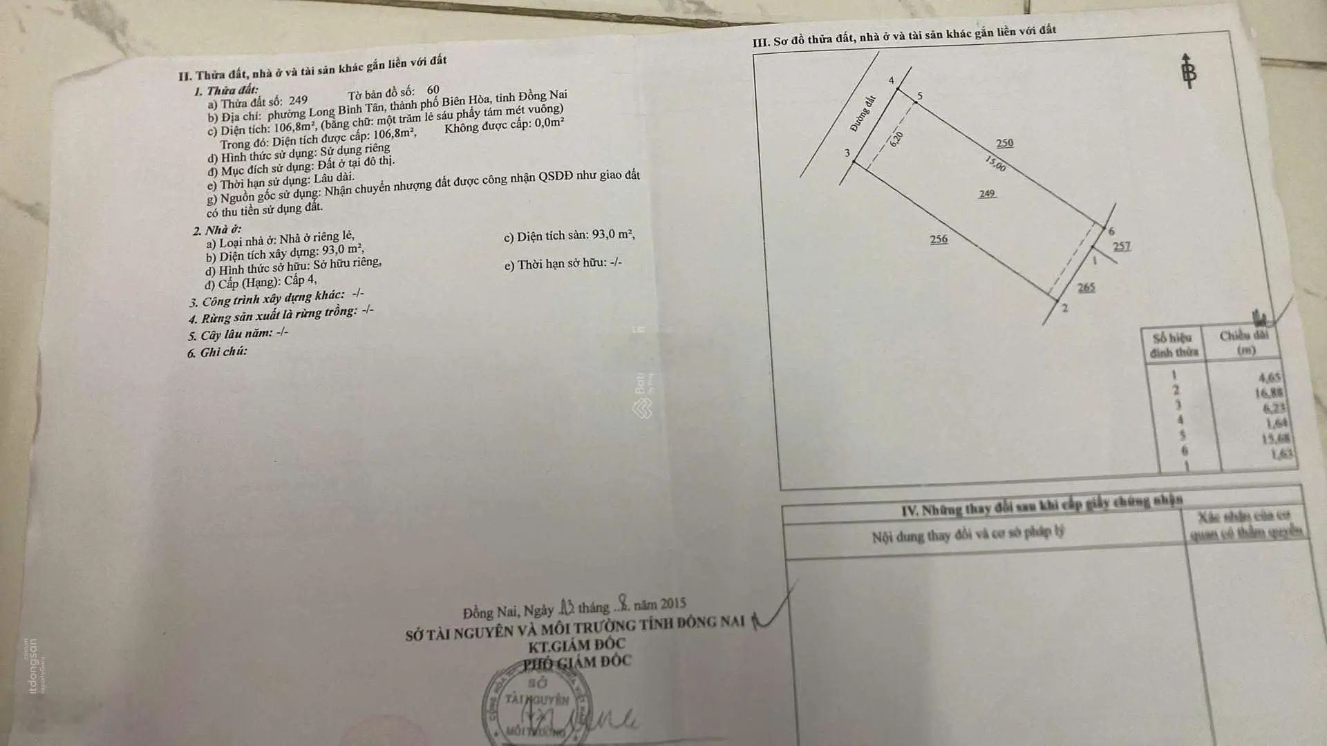 Bán nhà hẻm đường Nguyễn Văn Tỏ, Long Bình Tân, Biên Hòa, Đồng Nai
