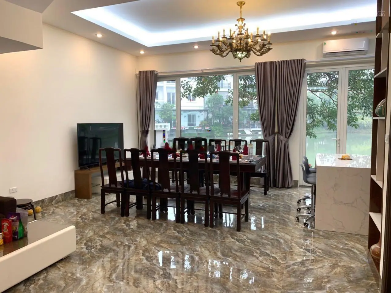 Bán biệt thự song lập Hoa Lan 8 sông to đẹp 212m2, Tây Tứ Mệnh Vinhomes Riverside, 0963 892 ***
