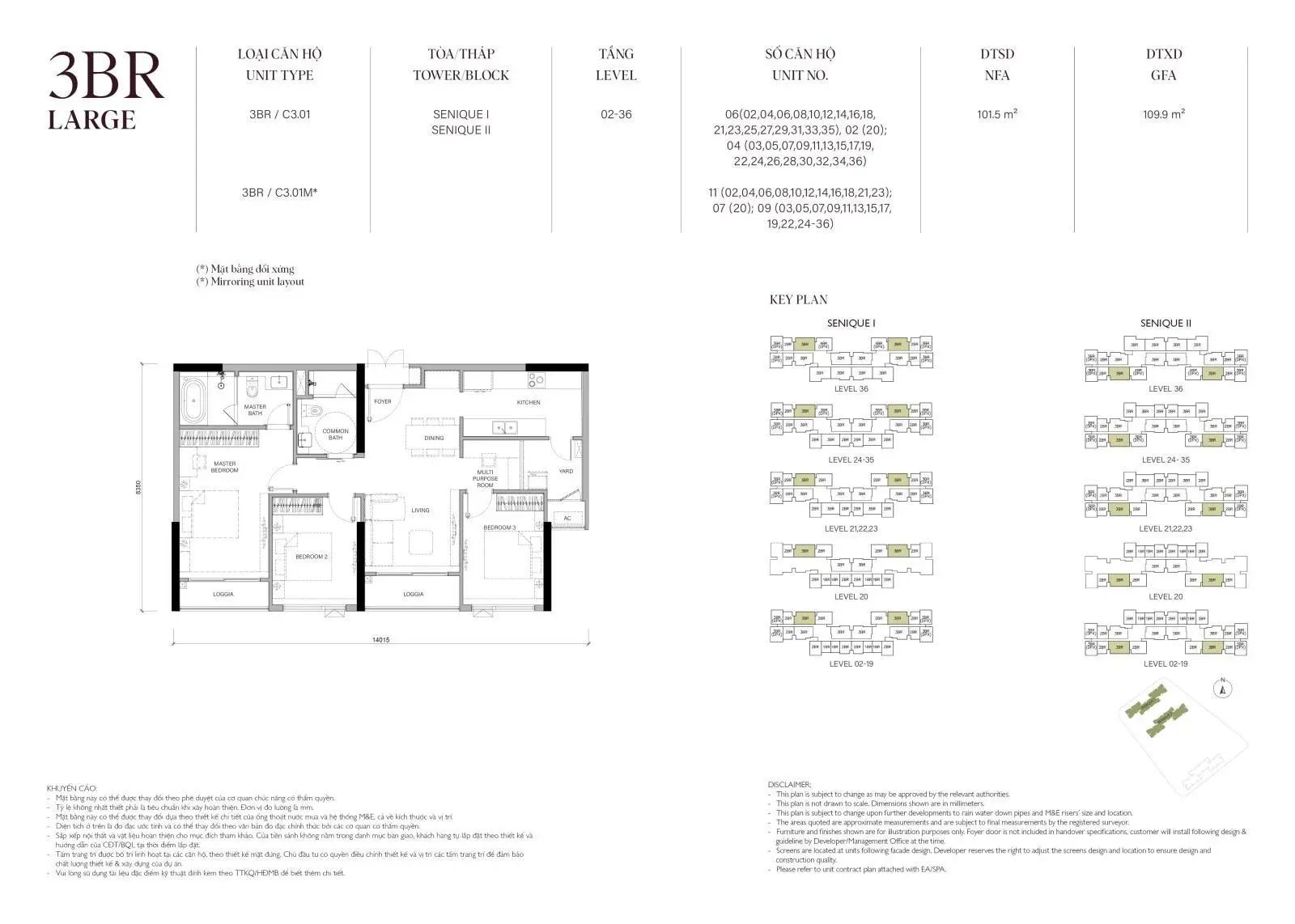 Bán căn hộ 3PN Senique CapitaLand Singapore giá 6,x tỷ (110m2) vừa ra hàng 9.11.24 LH 097588847
