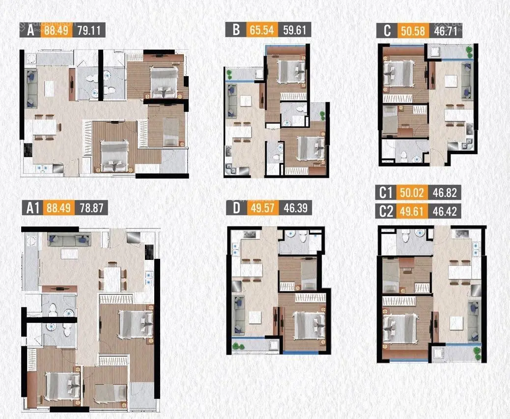 Giỏ hàng căn hộ The Western Capital Q. 6 |50m2 - Giá: 2tỷ| 65m2 - giá: 2tỷ450