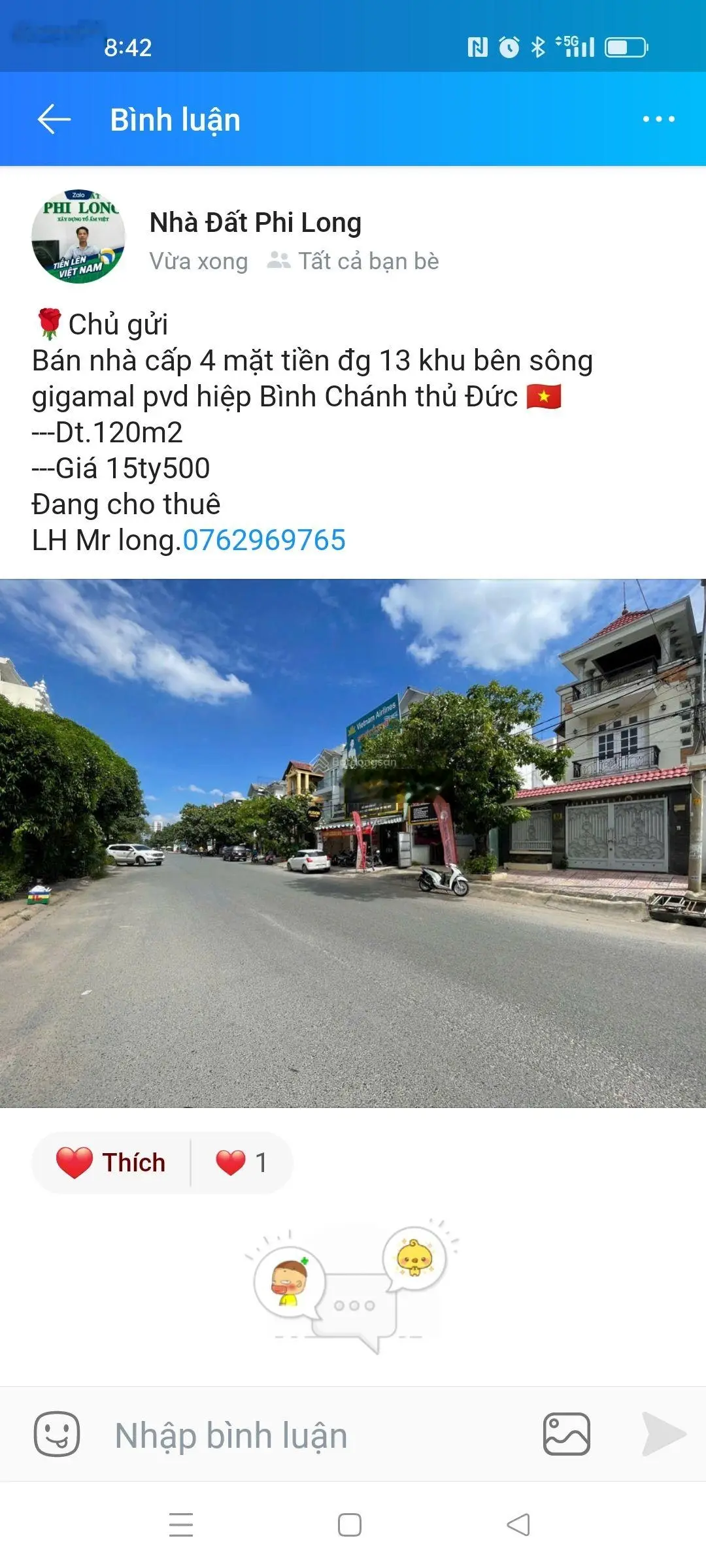Bán nhà cấp 4 mặt tiền đg 13 khu bên sông gigamal pvd hiệp Bình Chánh thủ Đức