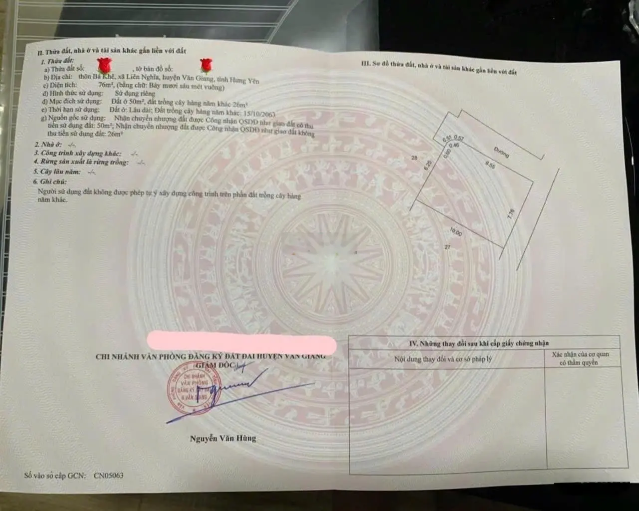 Đường thông oto 7 chỗ chạy vòng quanh, 76m2 Bá Khê - Liên Nghĩa giá chỉ nhỉnh 2 tỷ
