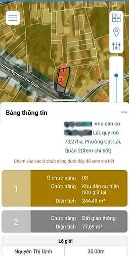 Bán đất Lô Góc 2 Mặt Tiền 649 Nguyễn Thị Định Quận 2 _ LG 30m