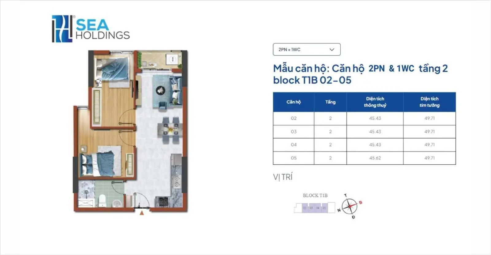 Căn hộ 63m2 Destino Centro giá thấp nhưng chất lượng sống phải cao. Chỉ từ 900 triệu/căn