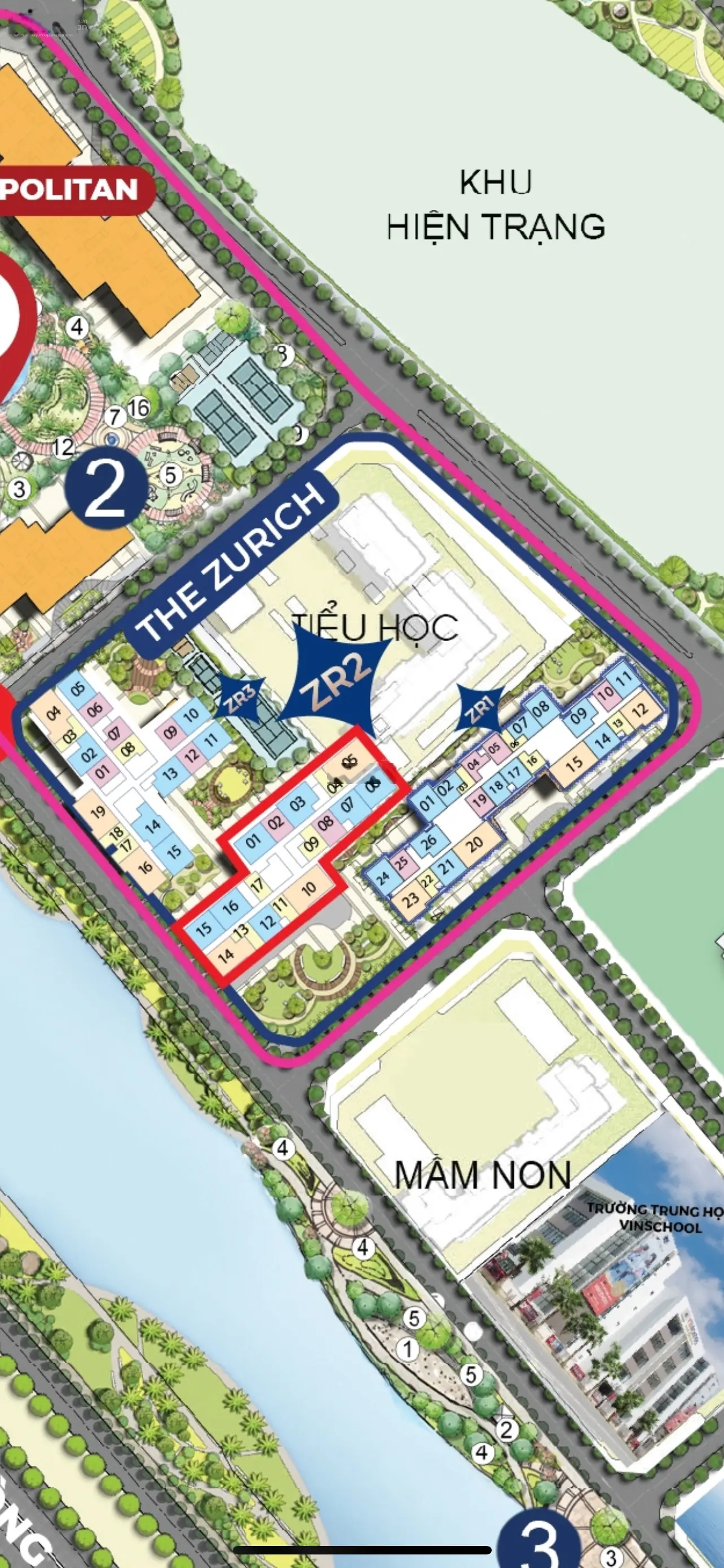 Bán căn hộ 1 phòng ngủ 43m2 toà Zurich giá trực tiếp từ chủ đầu tư bàn giao căn hộ quý 2 2026