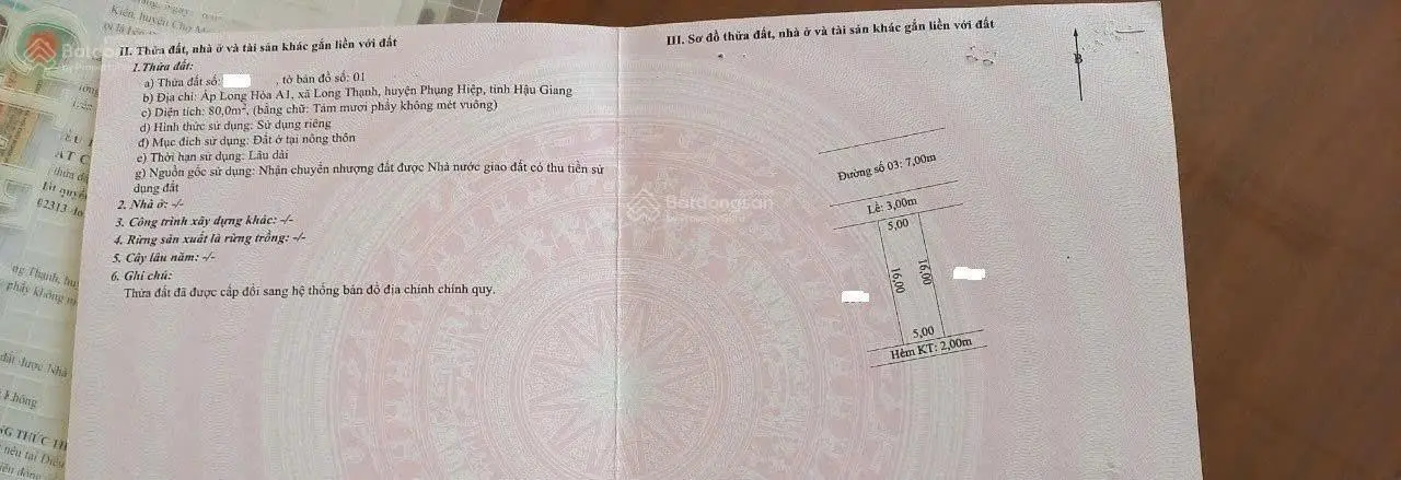 Kẹt tiền bán gấp nền thổ cư Đs3 khu Minh Trí, Long Thạnh gần King Group, Việt Hải cách Cái Tắc 2km