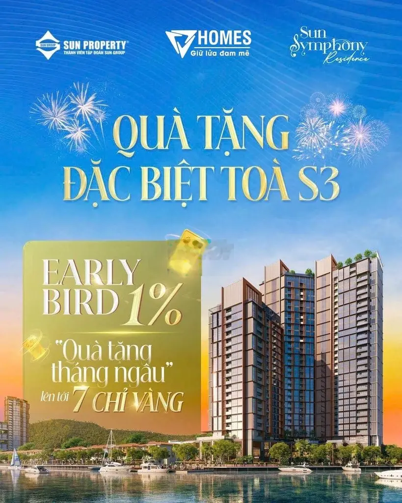 Sun Group ra mắt tòa S3 dự án Sun Symphony ĐN chỉ 2,5 tỷ/ căn. Ck 17%