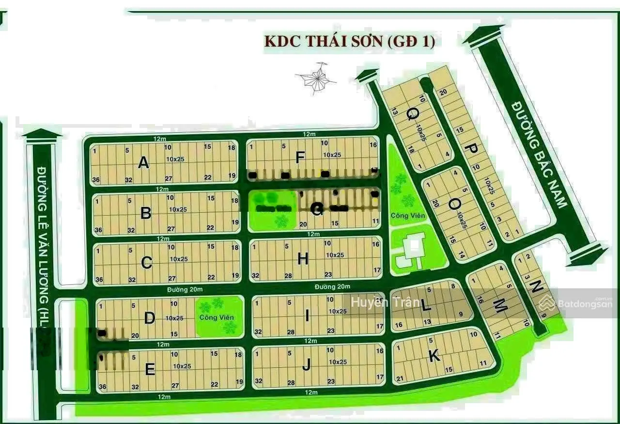 Cần bán lô đất KDC Thái Sơn, Phước Kiển, Nhà Bè, Diện tích: 248.5m2. Liên hệ: 0901 382 ***