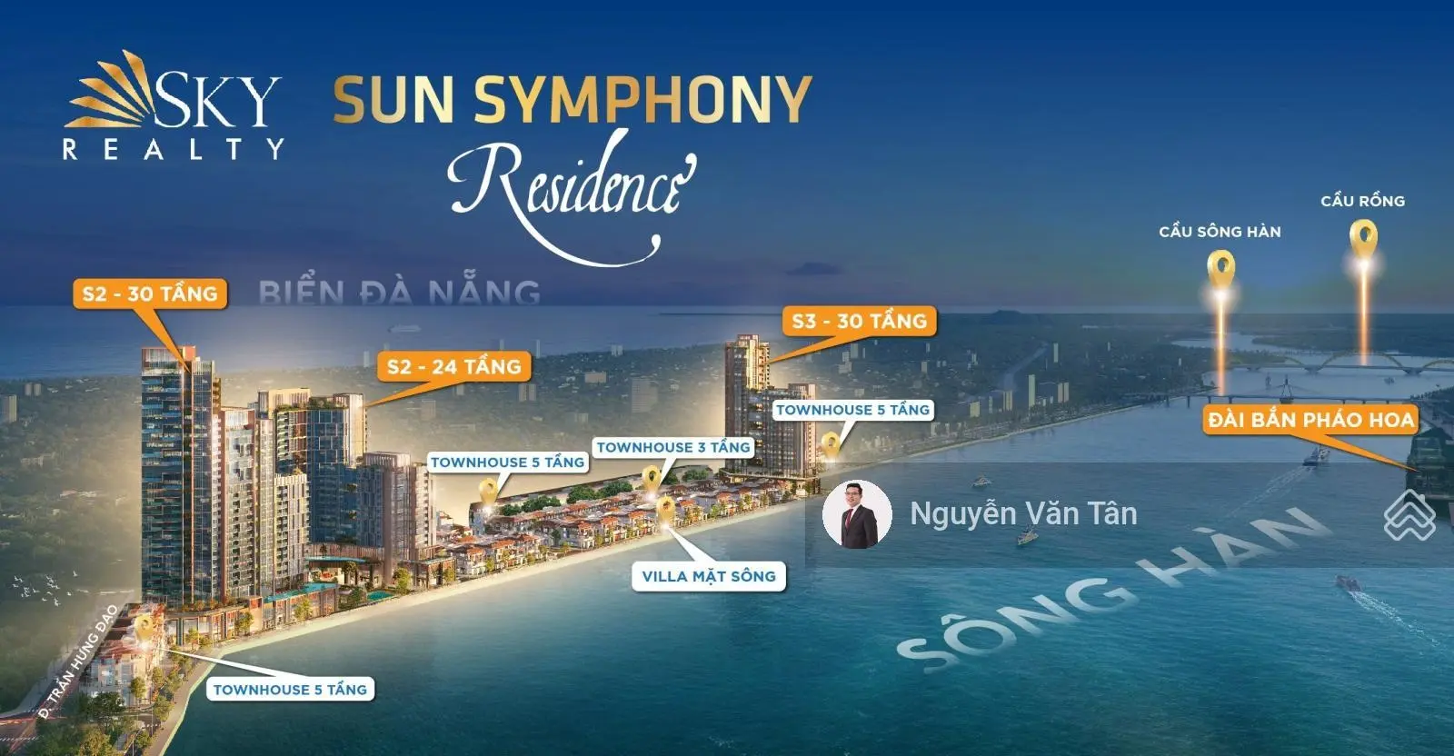 Bán căn hộ chung cư sun symphony residence tại đà nẵng, giá ưu đãi 11,4 tỷ vnd, diện tích 99m2