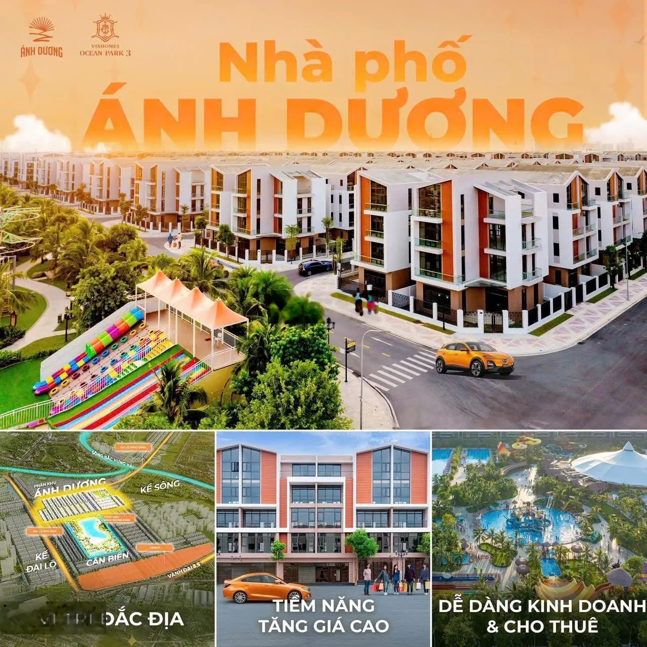 Chỉ tử 2,3 tỷ sở hữu ngay liền kề Ánh Dương Vinhomes Ocean Park 3