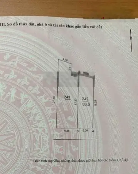 Bán đất tại Thôn Đông, Việt Hùng, Đông Anh. Diện tích 83,6m2, giá 4,77 tỷ