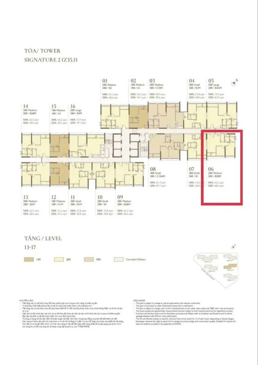 Chính chủ bán căn 2PN - 62M2 Lumi HN 2PN2VS giá 4ty53 BP LH 0786 598 ***
