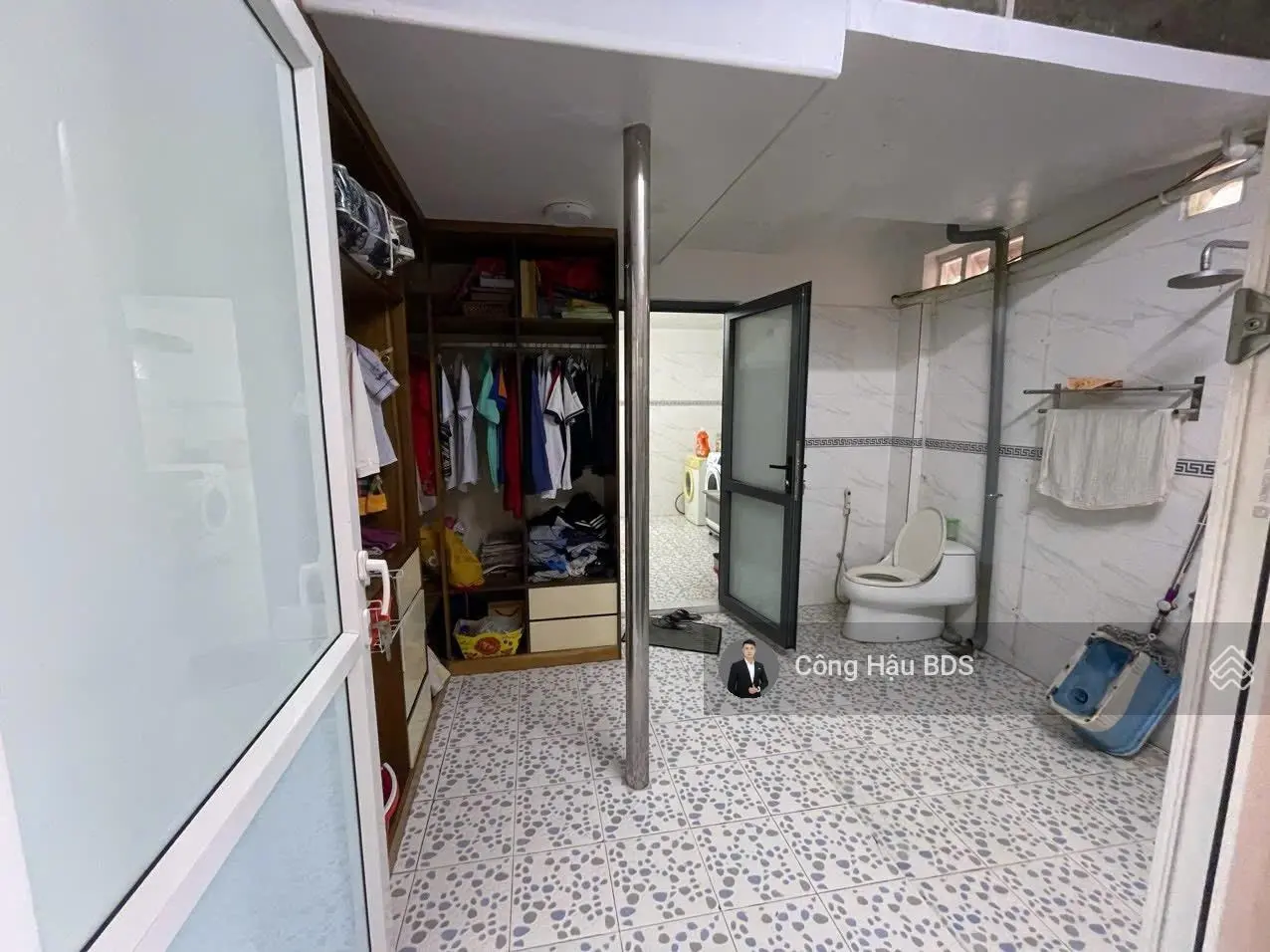 Nhà Lầu Trệt- Sổ Hoàn Công. DT: 106M2. (4x 26.5M). Đường nhựa 5M Thông. Cách QL 1K chỉ 100M.