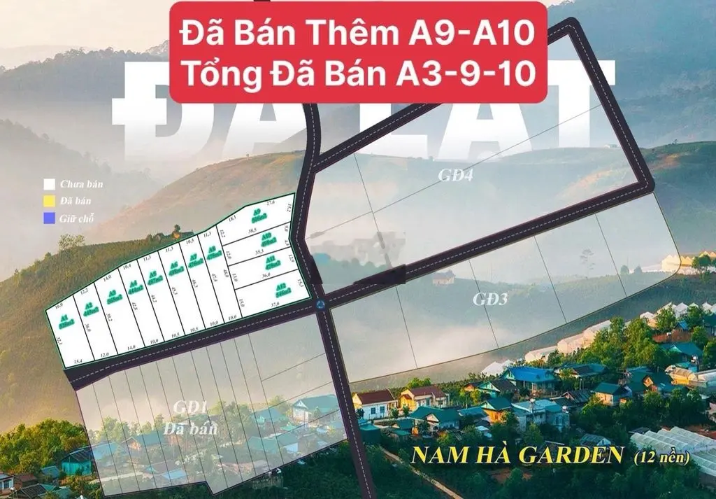 ĐẤT NỀN ĐẦU TƯ -NAM HÀ- NAM BAN - GIÁ RẺ-VEN THÀNH PHỐ DALAT