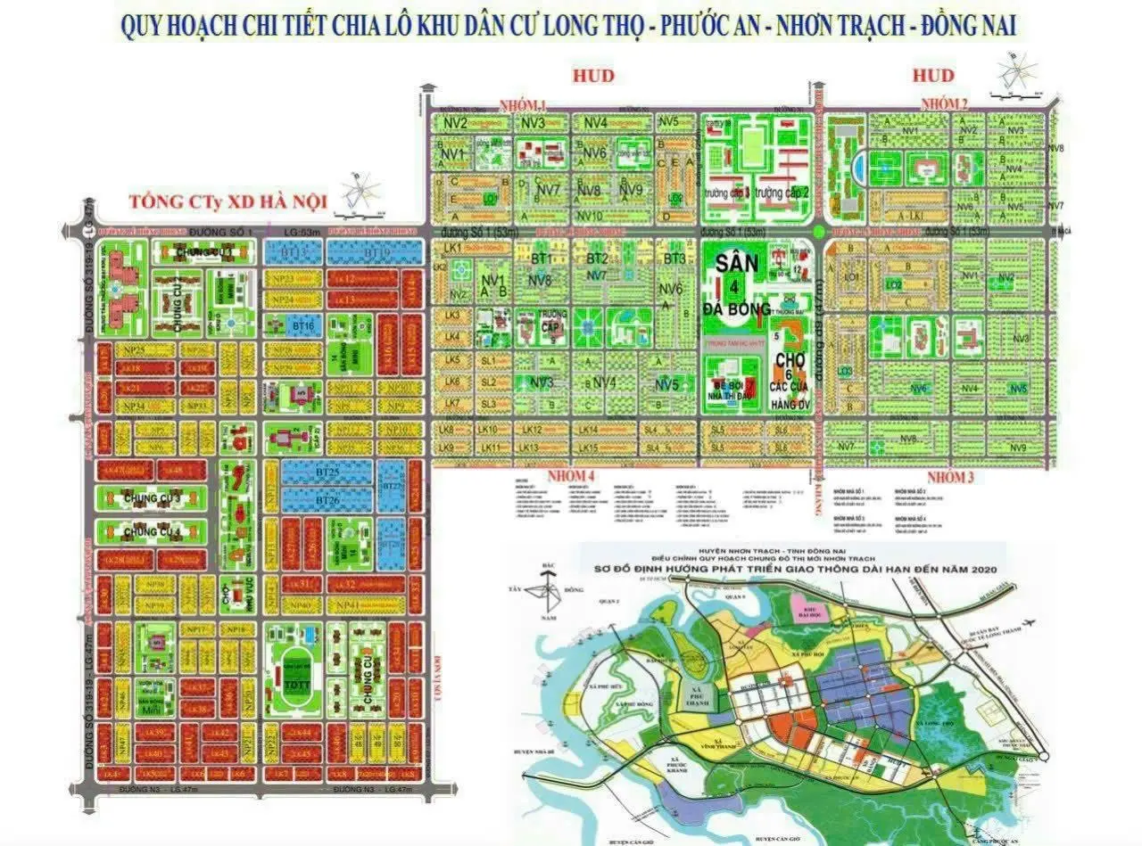 Chuyên bán đất nền dự án HUD & XDHN gần sân bay Long Thành sổ hồng riêng đường nhựa full thổ cư